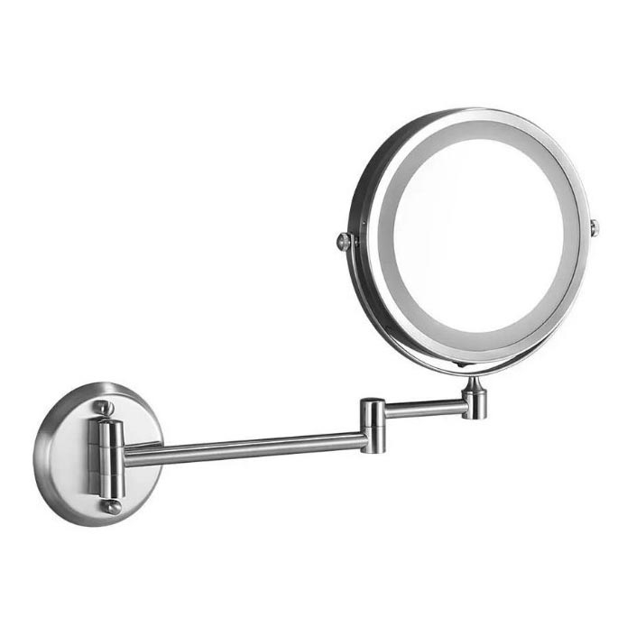 LED Стенно козметично огледало LED/3W/6V 4xAA IP44