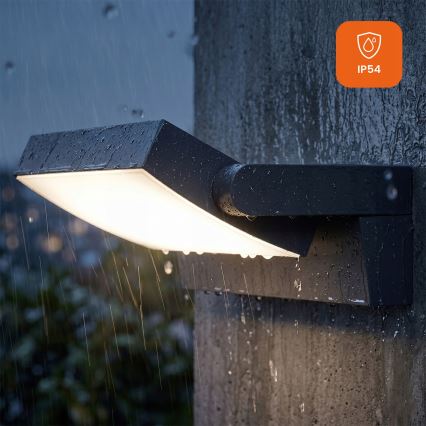 LED димируемо външно стенно осветително тяло LED/12/18/24W/230V 3000/4000/6500K IP54 черно
