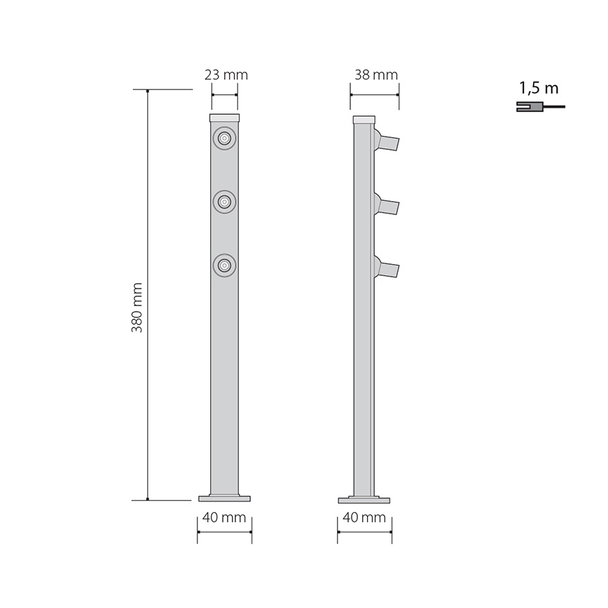 LED Стояща лампа PICCO 3xLED/5,4W/500mA