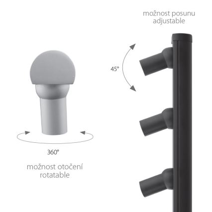 LED Стояща лампа PICCO 3xLED/5,4W/500mA