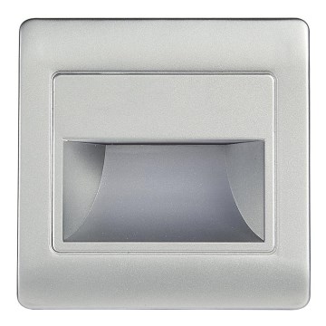 LED стълбищна лампа STEP LIGHT NET LED/1,5W/30V сребърна