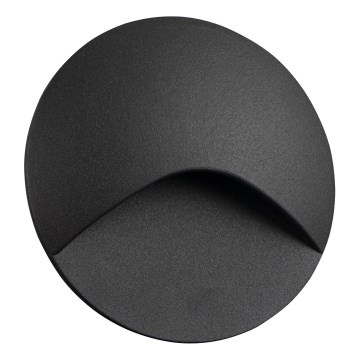 LED стълбищно осветително тяло EXIN LED/2,5W/230V 3000K IP65, антрацитно, кръгло