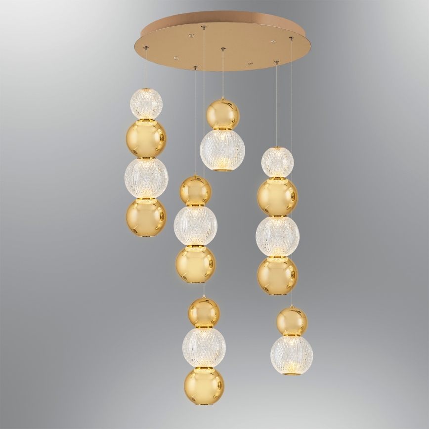 LED Суспензия CREMONA LED/34W/230V 3000K златен