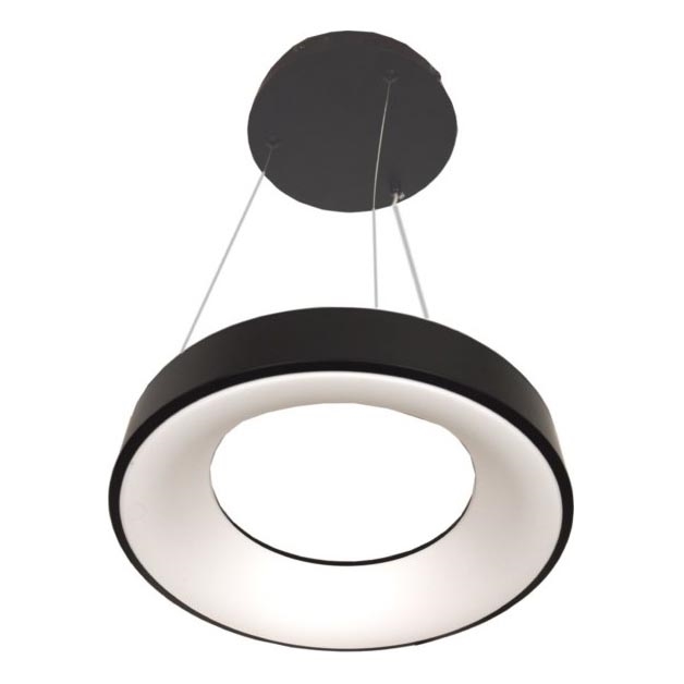 LED Суспензия DRAX LED/32W/230V 4000K с диаметър 38 см черен