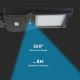 LED Соларна улична лампа със сензор LED/40W/9,6V IP65 4000K + дистанционно управление