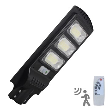 LED Соларна улична лампа със сензор STREET 3xLED/9W/3,2V IP65 + дистанционно