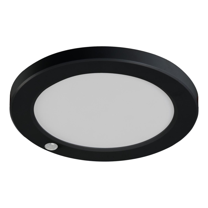 LED Таван/лампа за окачен таван със сензор за движение 2в1 ERGA LED/17W/230V 3000/4000/6500K черен