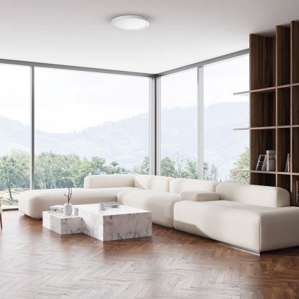 LED таванен плафон EVORA LED/18W/230V 3000/4000/6000K Ø 22,5 cm бял