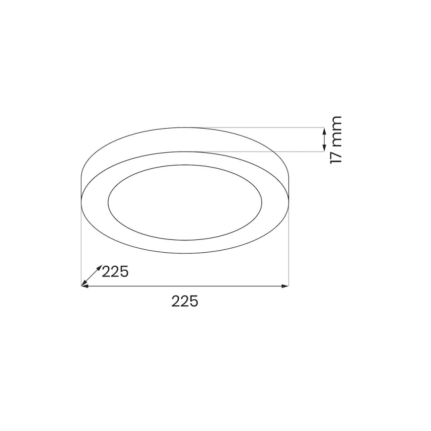 LED таванен плафон EVORA LED/18W/230V 3000/4000/6000K Ø 22,5 cm бял