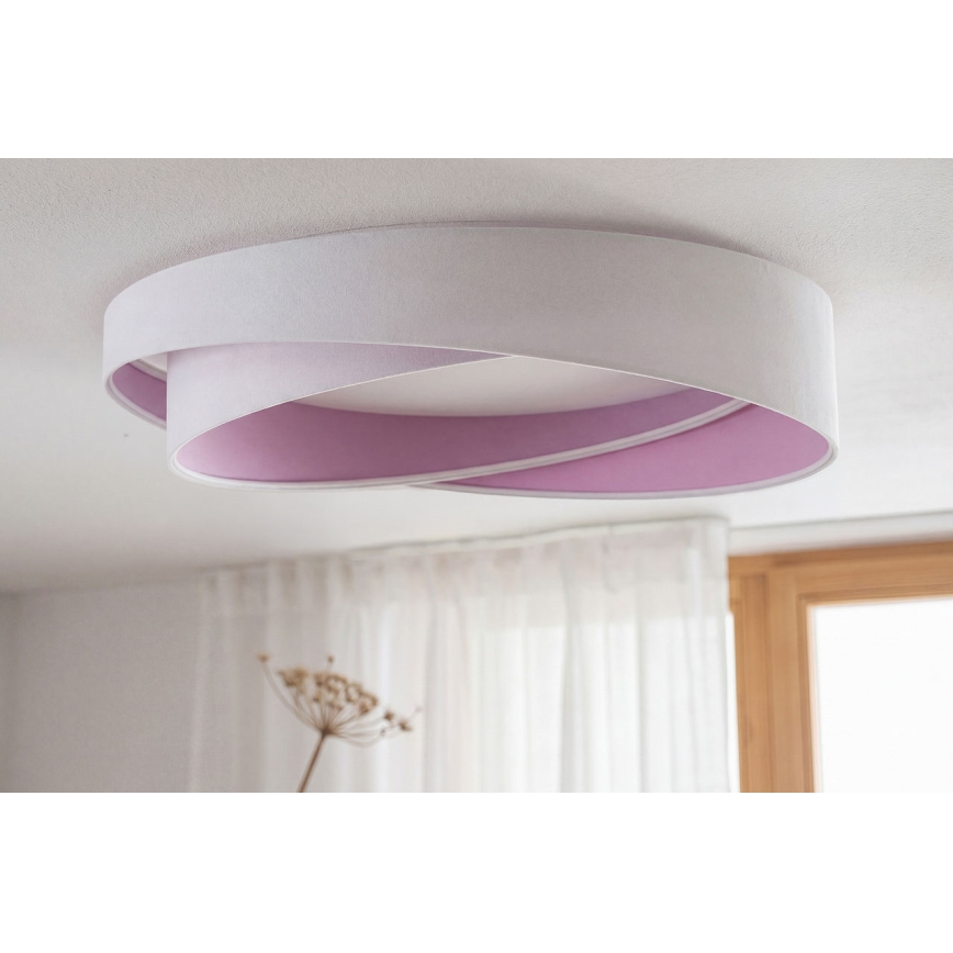 LED таванен плафон GALAXY MODERN LED/24W/230V Ø 55 см бяло/лилаво