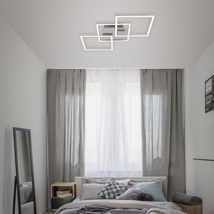 LED таванен плафон LED/33W/230V 3000K матов хром