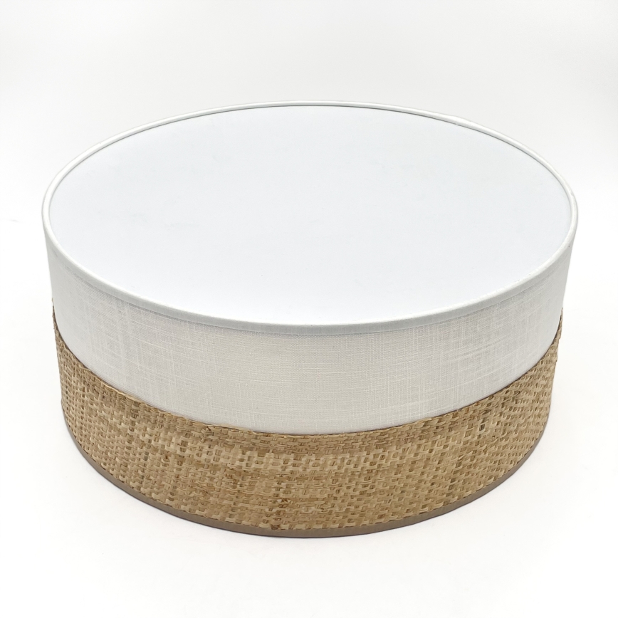 LED плафон SIRJA BOHO LED/20W/230V 4000K Ø 35 см бежово/бяло