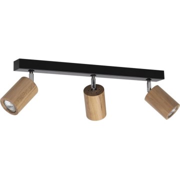 LED таванен спот MATTI 3xGU10/5W/230V дъб