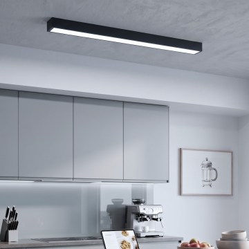 LED таванен/висящ полилей на кабел LED/44W/230V 6000K 120 cm черен