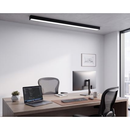 LED таванен/висящ полилей на кабел LED/44W/230V 6000K 120 cm черен