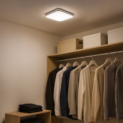 LED таванна лампа NEMO LED/11W/230V 26x26 cm лъскав хром