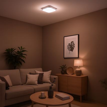 LED таванна лампа NEMO LED/11W/230V 26x26 cm лъскав хром