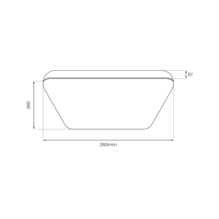 LED таванна лампа NEMO LED/11W/230V 26x26 cm лъскав хром
