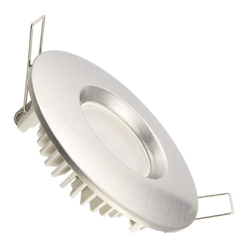 LED Таванна лампа за баня LED / 7W / 230V 4000K сребърна IP44