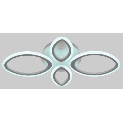 LED таванна таванна светлина с дистанционно управление MESSINA 1xLED / 52W / 230V