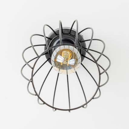 LED таванно осветително тяло 1xE27/6,5W/230V черно