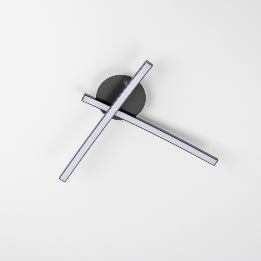 LED таванно осветително тяло 2xLED/6W/230V черно