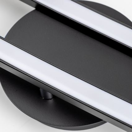 LED таванно осветително тяло 2xLED/6W/230V черно