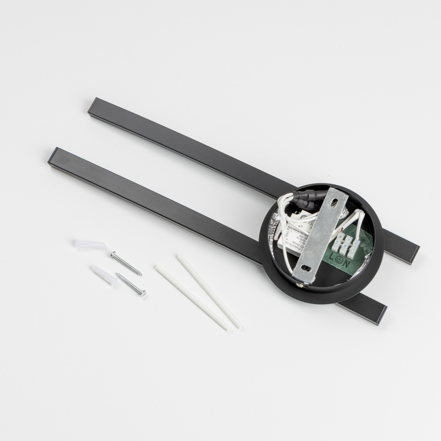 LED таванно осветително тяло 2xLED/6W/230V черно