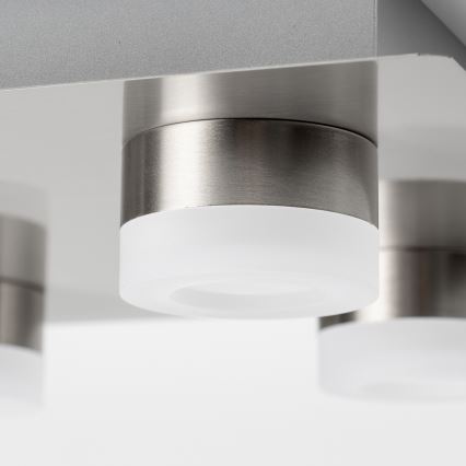 LED Таванно осветително тяло 4xLED/4W/230V матов хром