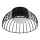 LED таванно осветително тяло BETSY LED/12W/230V Ø 25 см черно