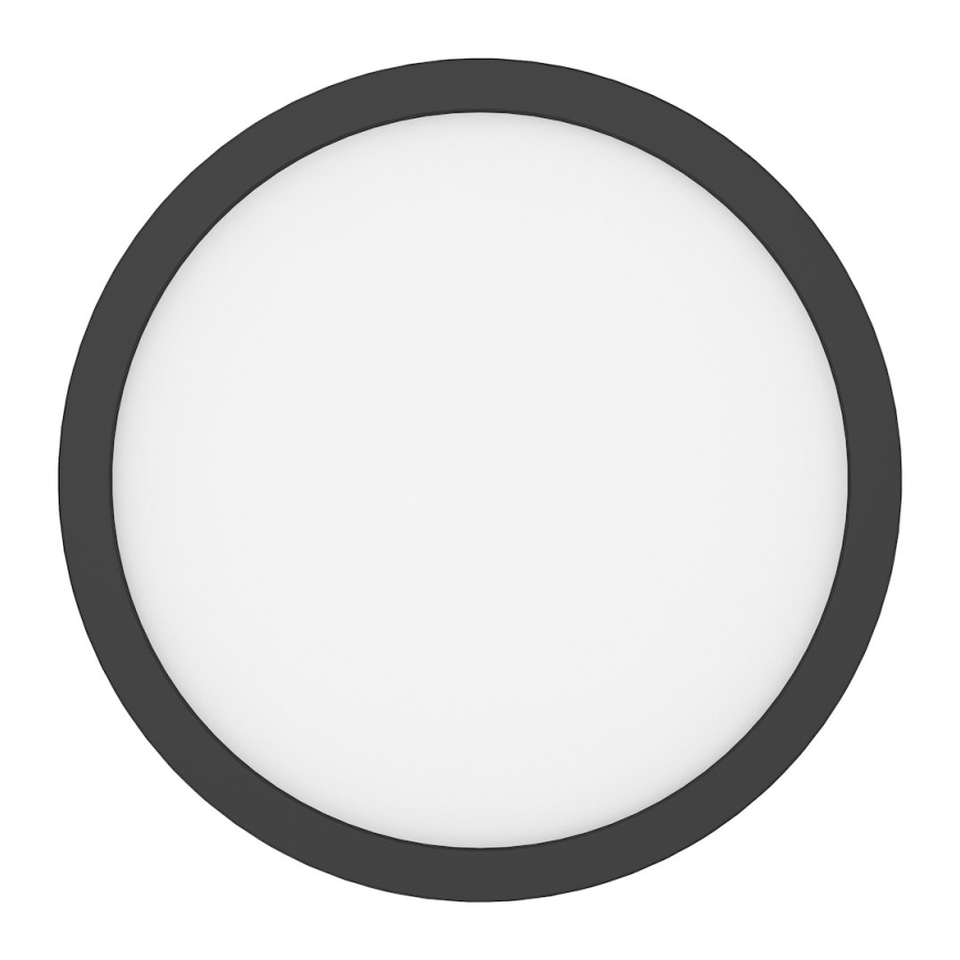 LED таванно осветително тяло EVORA, 24W, 230V, 3000/4000/6000K, Ø 30 см, черно