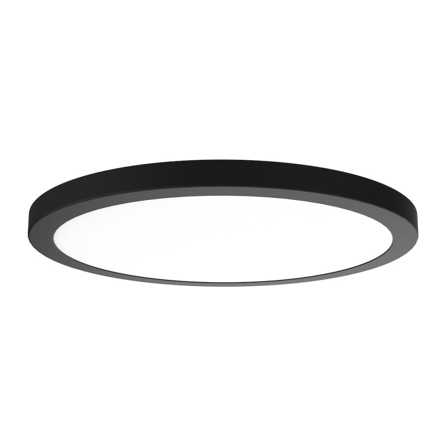 LED таванно осветително тяло EVORA, 24W, 230V, 3000/4000/6000K, Ø 30 см, черно