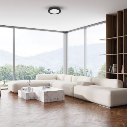 LED таванно осветително тяло EVORA LED/6W/230V 3000/4000/6000K Ø 14 см черно