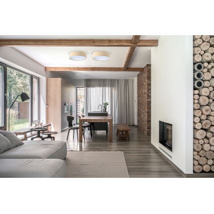 LED таванно осветително тяло GALAXY LED/24W/230V Ø 44 см бежово/бяло