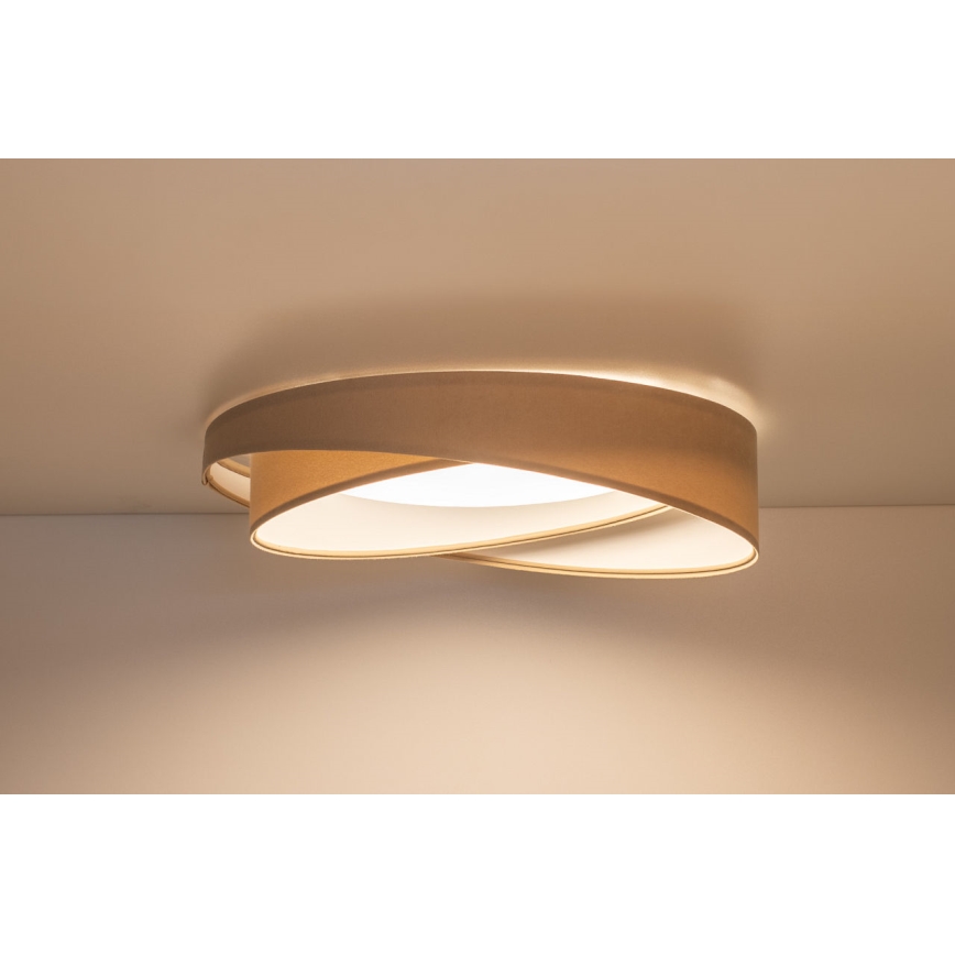 LED таванно осветително тяло GALAXY MODERN LED/24W/230V Ø 55 см бежово/бяло