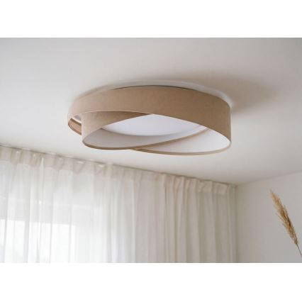LED таванно осветително тяло GALAXY MODERN LED/24W/230V Ø 55 см бежово/бяло