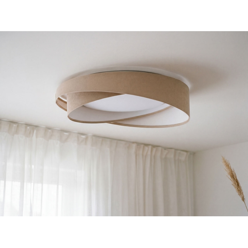 LED таванно осветително тяло GALAXY MODERN LED/24W/230V Ø 55 см бежово/бяло