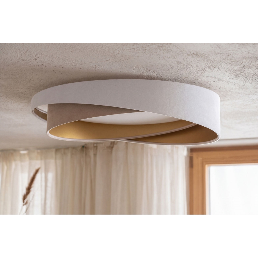 LED таванно осветително тяло GALAXY MODERN LED/24W/230V Ø 55 см бяло/бежово/златисто
