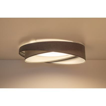 LED таванно осветително тяло GALAXY MODERN LED/24W/230V Ø 55 см сиво/сребристо