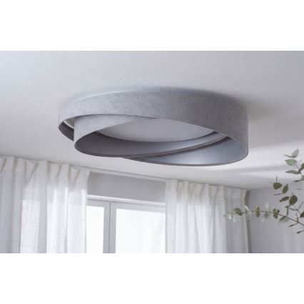 LED таванно осветително тяло GALAXY MODERN LED/24W/230V Ø 55 см сиво/сребристо