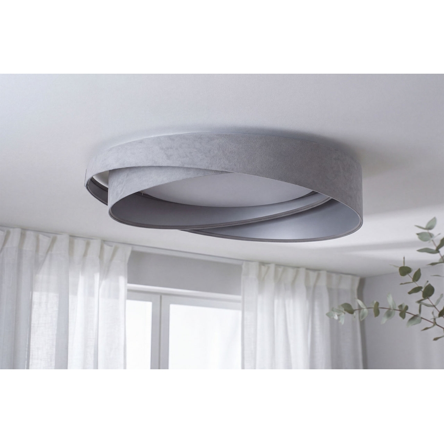 LED таванно осветително тяло GALAXY MODERN LED/24W/230V Ø 55 см сиво/сребристо