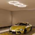 LED таванно осветително тяло HEXAGON LED/128W/85-265V 4000K 248x97 cm CRI 90 IP54 бял
