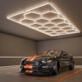LED таванно осветително тяло HEXAGON LED/696W/85-265V 4000K 484x243 cm CRI 90 IP44 бяло