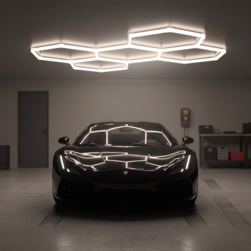 LED таванно осветително тяло HEXLINE LED/216W/230V 4000K 208x300 см бяло