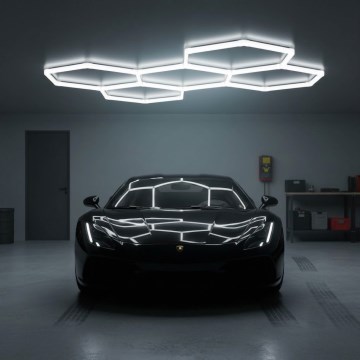 LED таванно осветително тяло HEXLINE LED/216W/230V 6500K 208x300 cm бяло