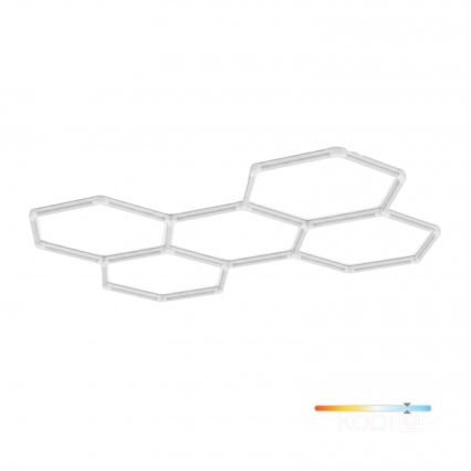 LED таванно осветително тяло HEXLINE LED/216W/230V 6500K 208x300 cm бяло
