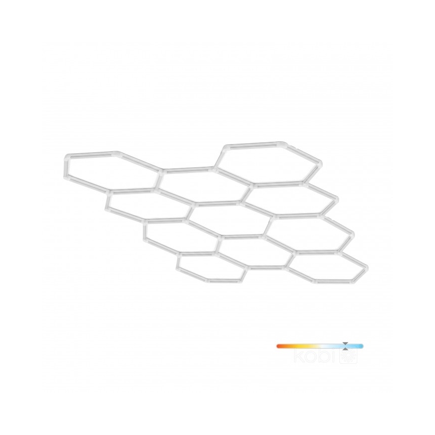 LED таванно осветително тяло HEXLINE LED/513W/230V 6500K 300x516 см бяло