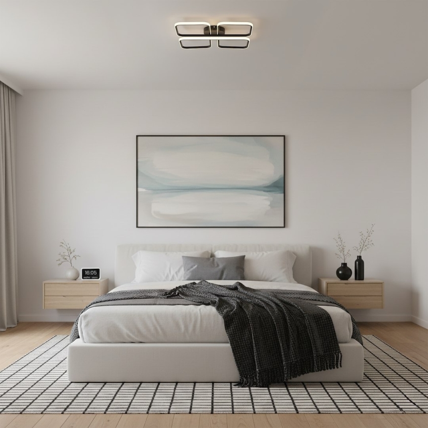 LED таванно осветително тяло HIDALGO LED/40W/230V черно