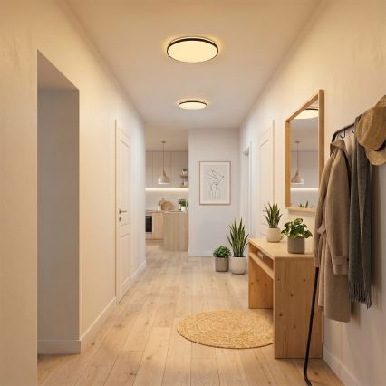 LED таванно осветително тяло HUGO LED/12/18/24W/230V 3000/4000/6500K Ø 30 см IP54 черно