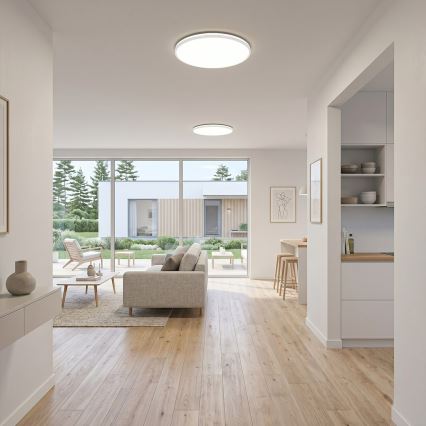LED таванно осветително тяло HUGO LED/16/24/32W/230V 3000/4000/6500K Ø 37 см IP54 бяло